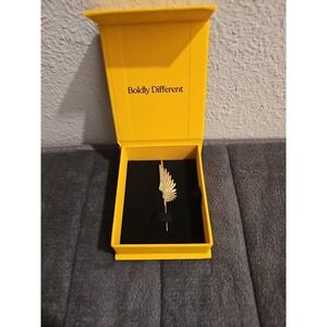 Oreylo Helix Hook Celestial Wing Gold Tone New In Box